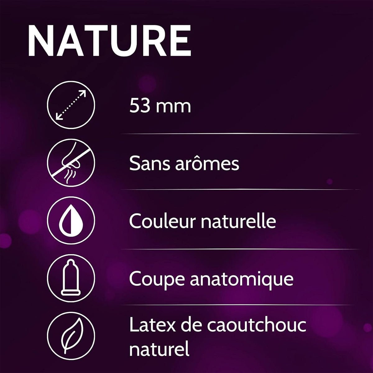 Vibratissimo Nature - 52 mm & Latex - Condomz