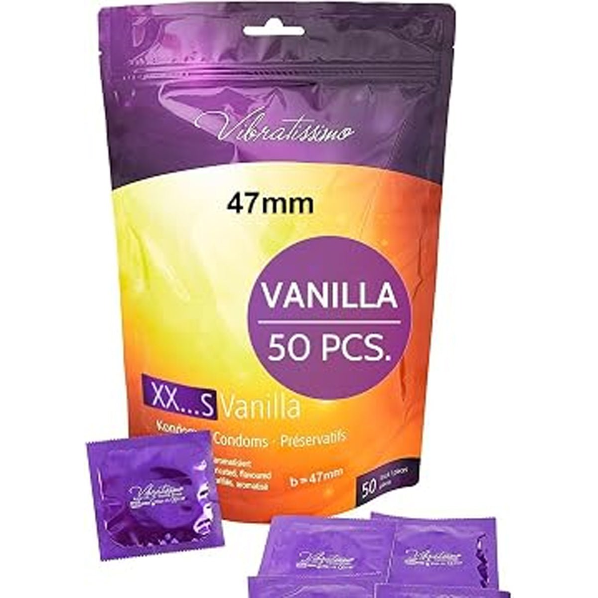 Vibratissimo XXS/L Vanilla - Toutes Tailles & Parfumé - Condomz