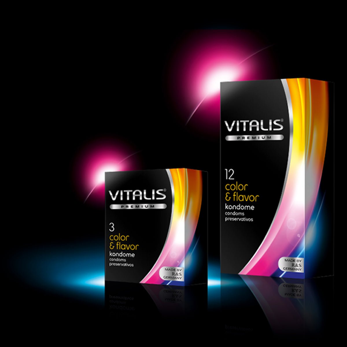 Vitalis Color & Flavor - Extra-Lubrifié - Condomz