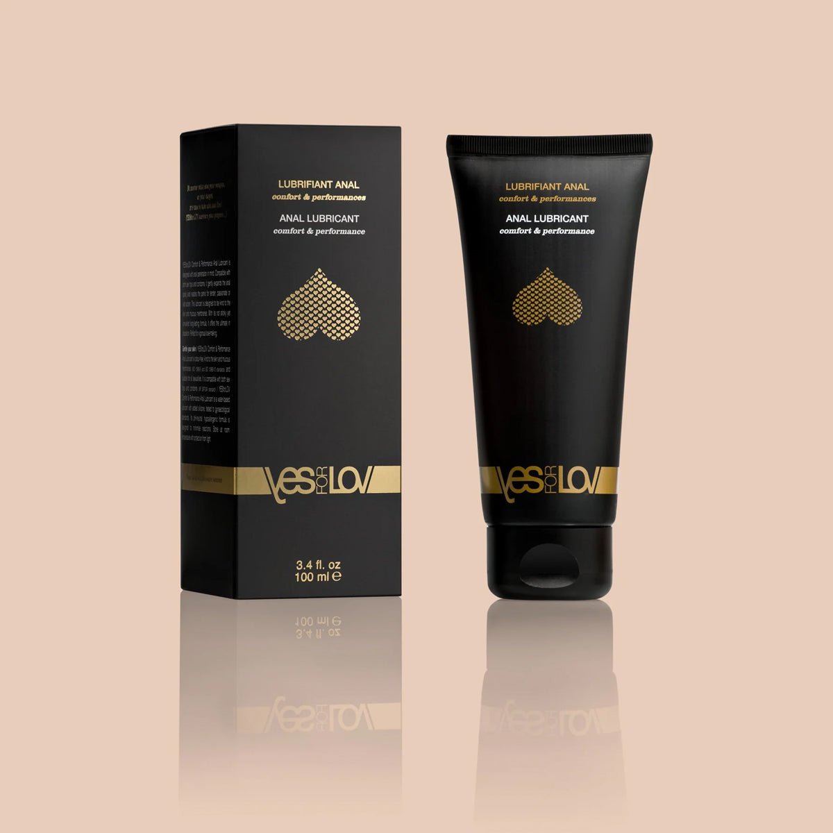 YesForLov Lubrifiant anal naturel - Équilibrant pH & À Base d'Eau - Condomz