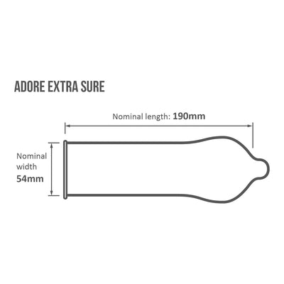 Adore Condoms Extra Sure - Extra-Résistant - Condomz