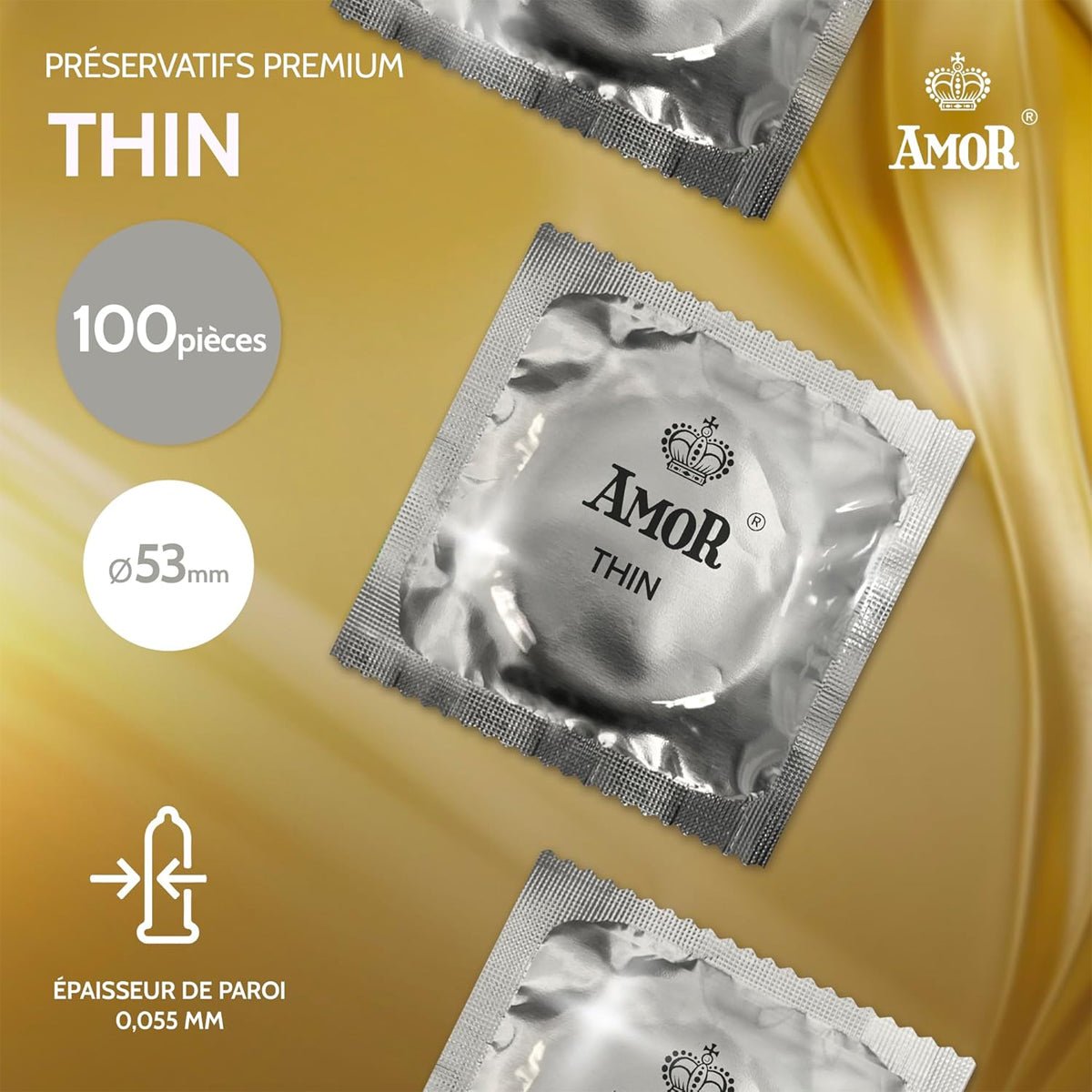 Amor Thin - Ultra-Fin & Extra-Lubrifié - Condomz