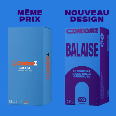 Condomz Balaise - Grande Taille & Latex x100 - Condomz