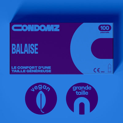 Condomz Balaise - Grande Taille & Latex x100 - Condomz