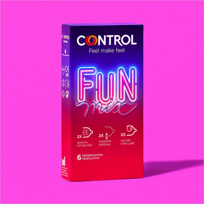 Control Fun Mix - Extra-Lubrifié & Nervuré - Condomz