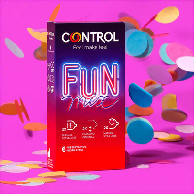 Control Fun Mix - Extra-Lubrifié & Nervuré - Condomz