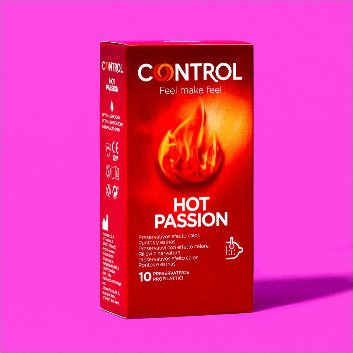 Control Hot Passion - Nervuré & Perlé - Condomz