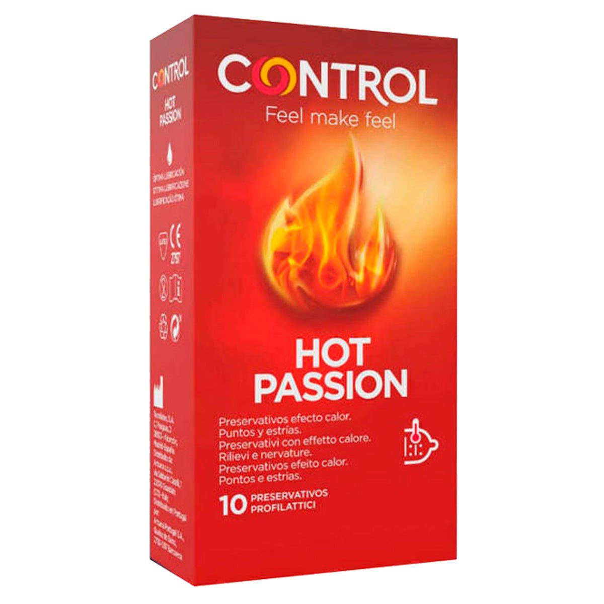 Control Hot Passion - Nervuré & Perlé - Condomz