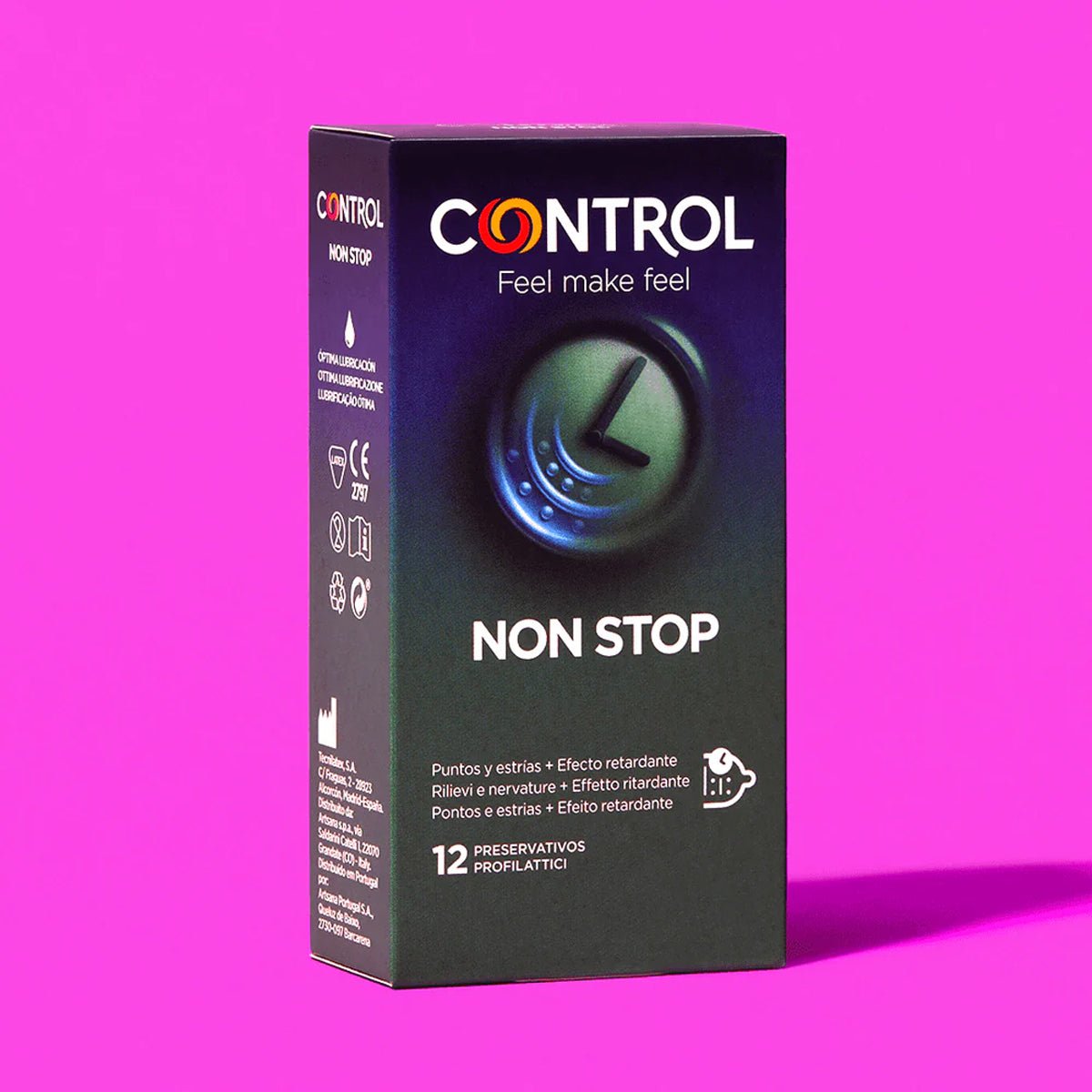 Control Non Stop - Extra-Résistant & Nervuré - Condomz