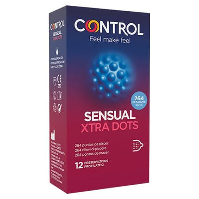 Control Sensual Xtra Dots - Perlé & Extra-Lubrifié - Condomz