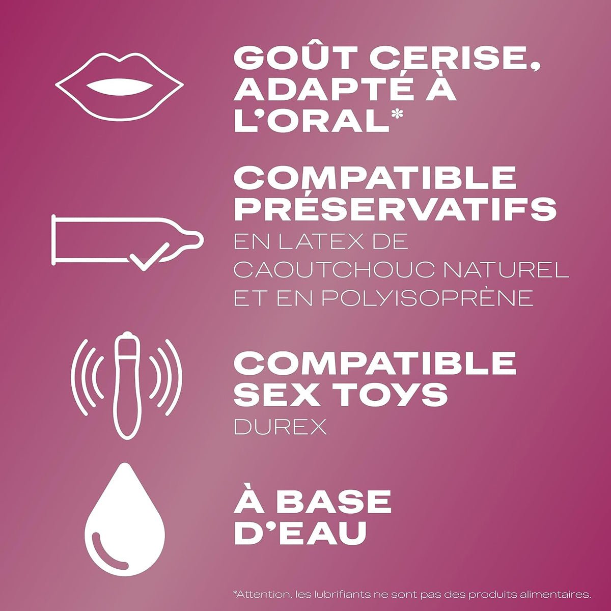 Durex Crazy Cherry - Parfumé & Hydratant - Condomz