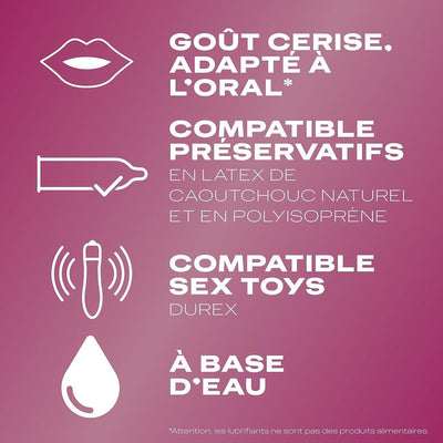 Durex Crazy Cherry - Parfumé & Hydratant - Condomz