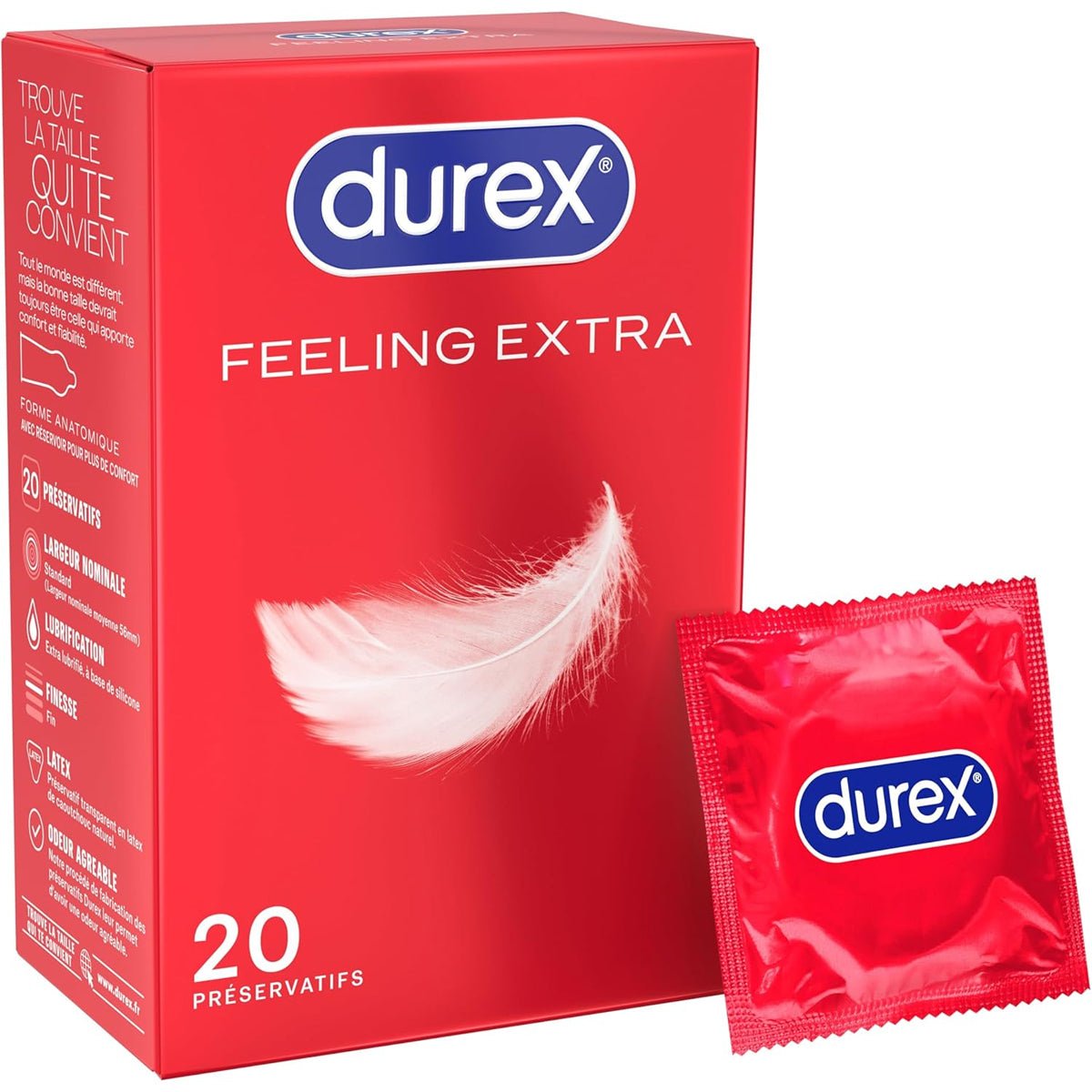 Durex Feeling Extra - Ultra-Fin & Extra-Lubrifié - Condomz