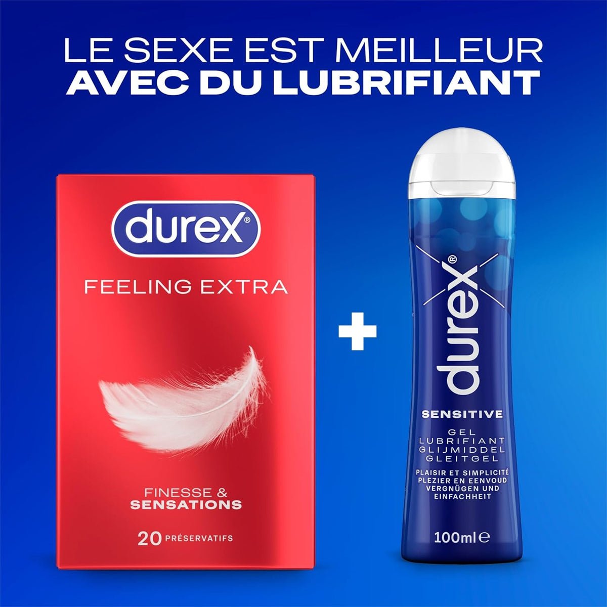 Durex Feeling Extra - Ultra-Fin & Extra-Lubrifié - Condomz