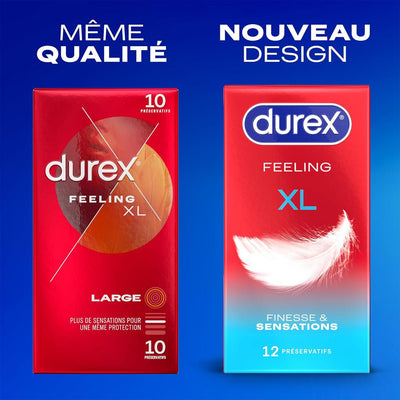 Durex Feeling XL - Grande Taille & Ultra-Fin - Condomz