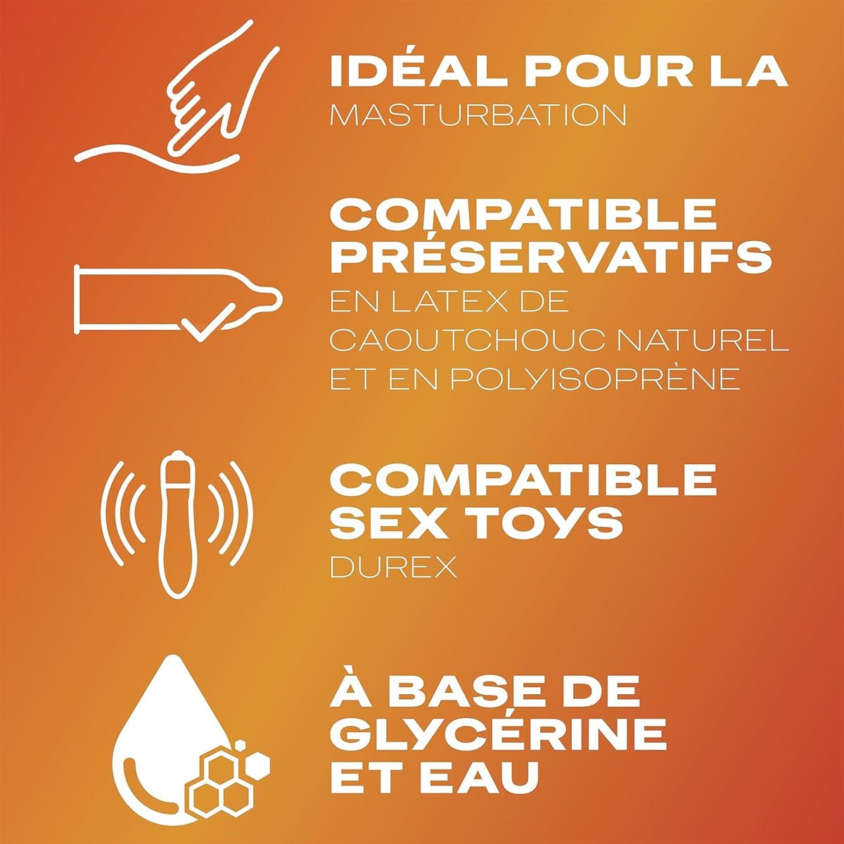 Durex Hot - Effet Chauffant & Hydratant - Condomz