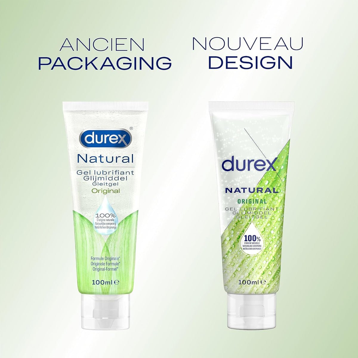 Durex Natural Original - Équilibrant pH & À Base d'Eau - Condomz