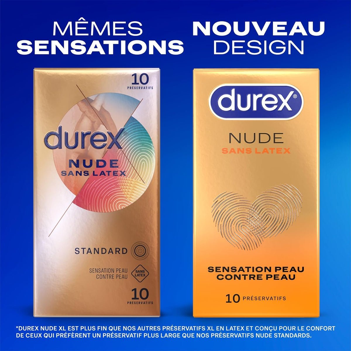 Durex Nude Sans Latex - Extra-Lubrifié & Extra-Résistant - Condomz
