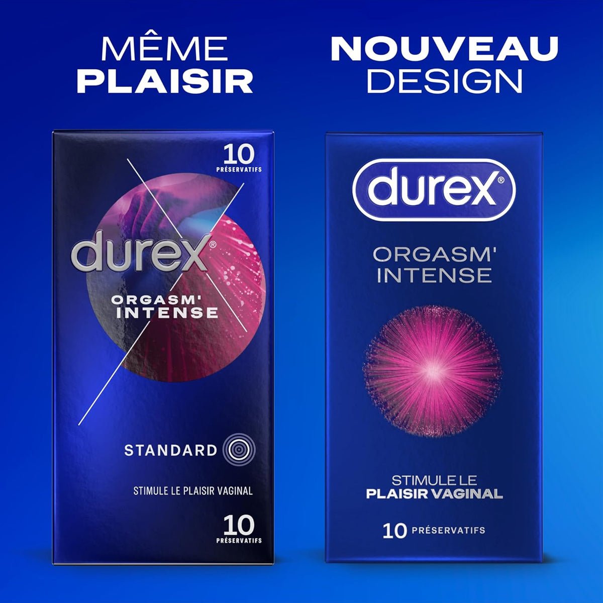 Durex Orgasm'Intense - Nervuré & Perlé - Condomz