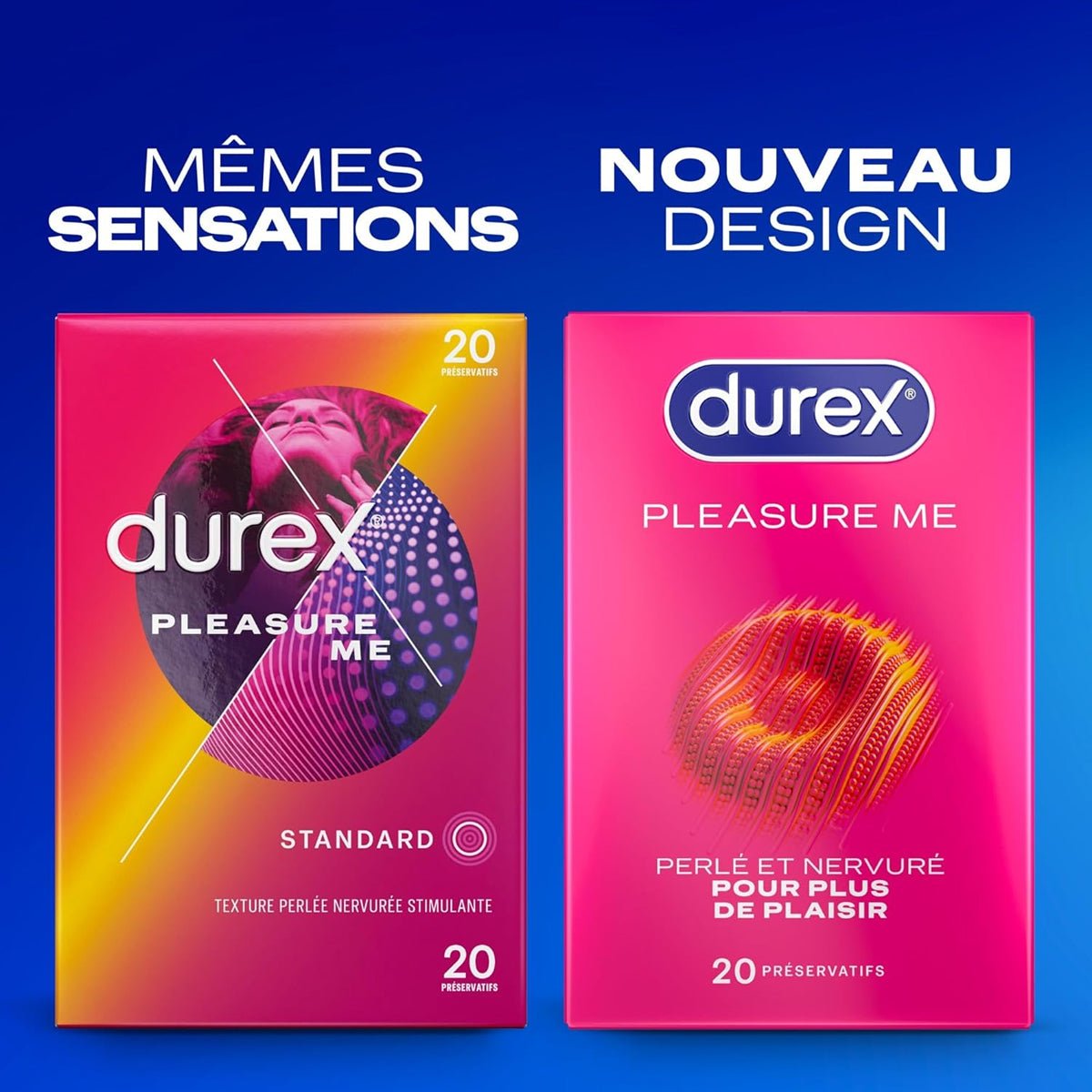 Durex Pleasure me - Extra-Résistant & Perlé - Condomz