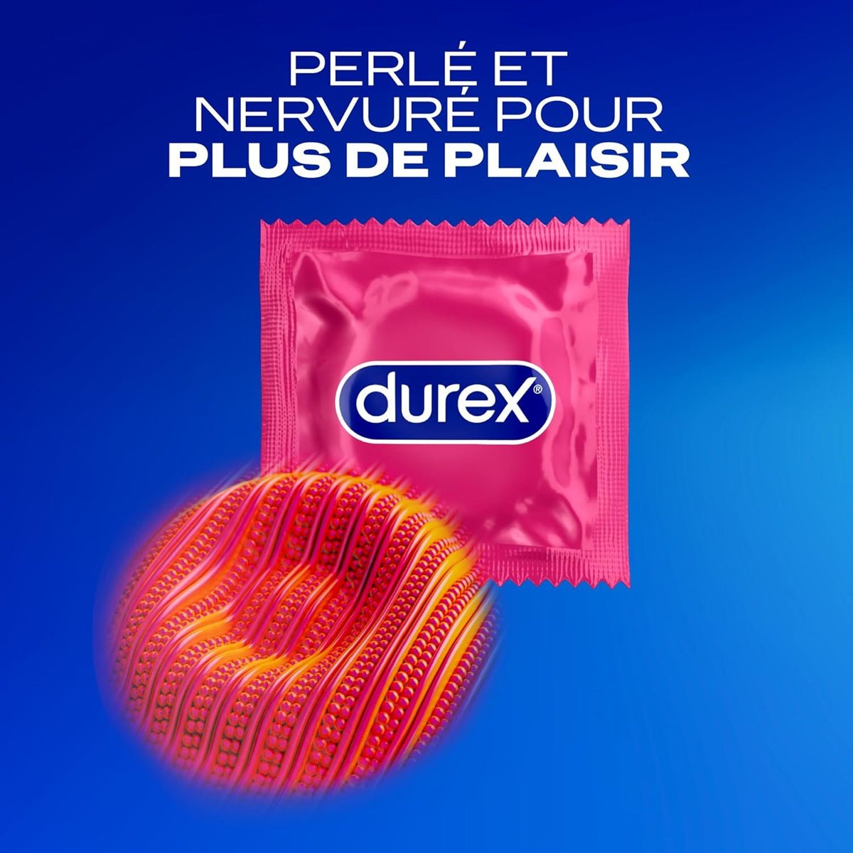 Durex Pleasure me - Extra-Résistant & Perlé - Condomz
