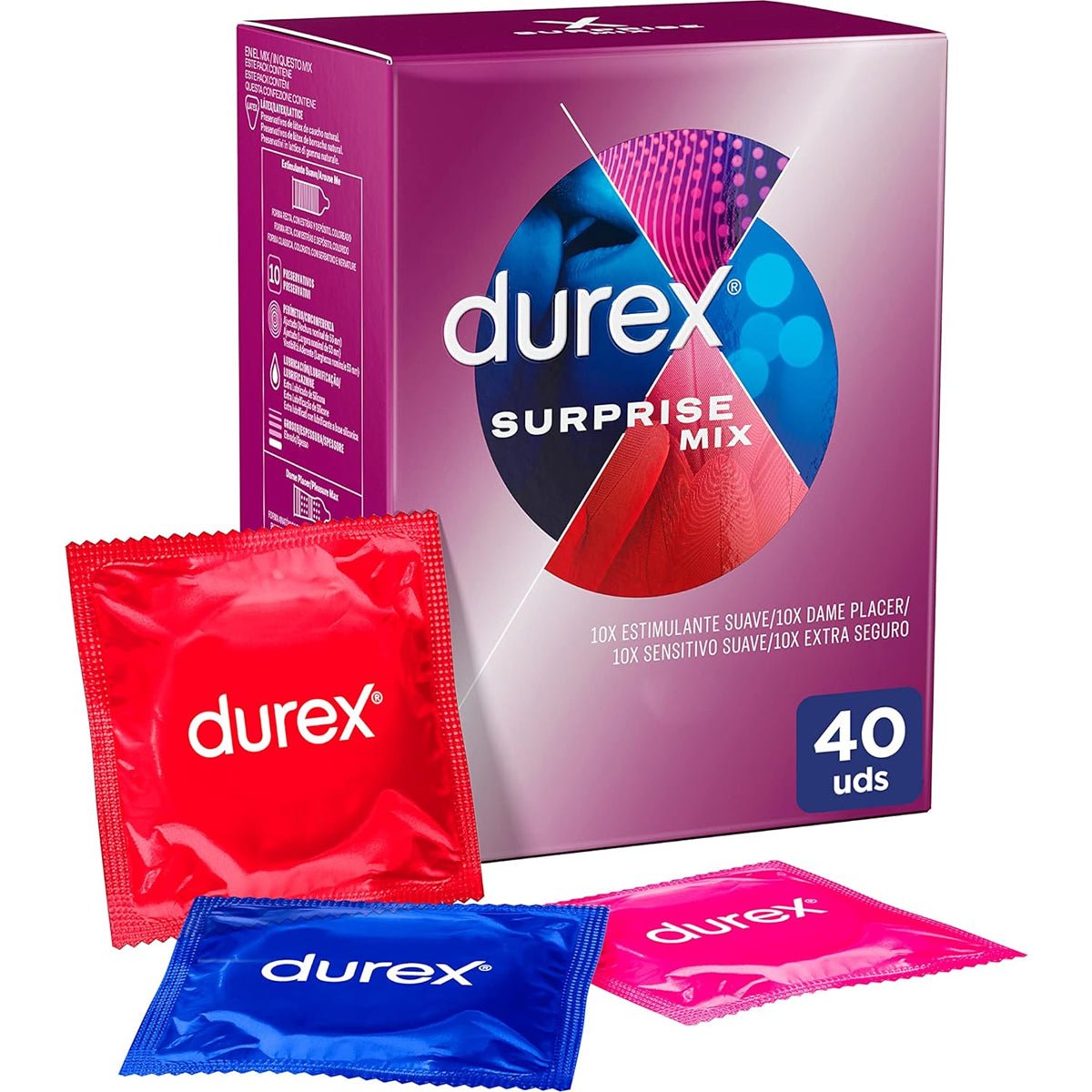 Durex Surprise Me - Nervuré & Perlé - Condomz