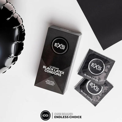 EXS Black Latex - Noir & 54 mm - Condomz