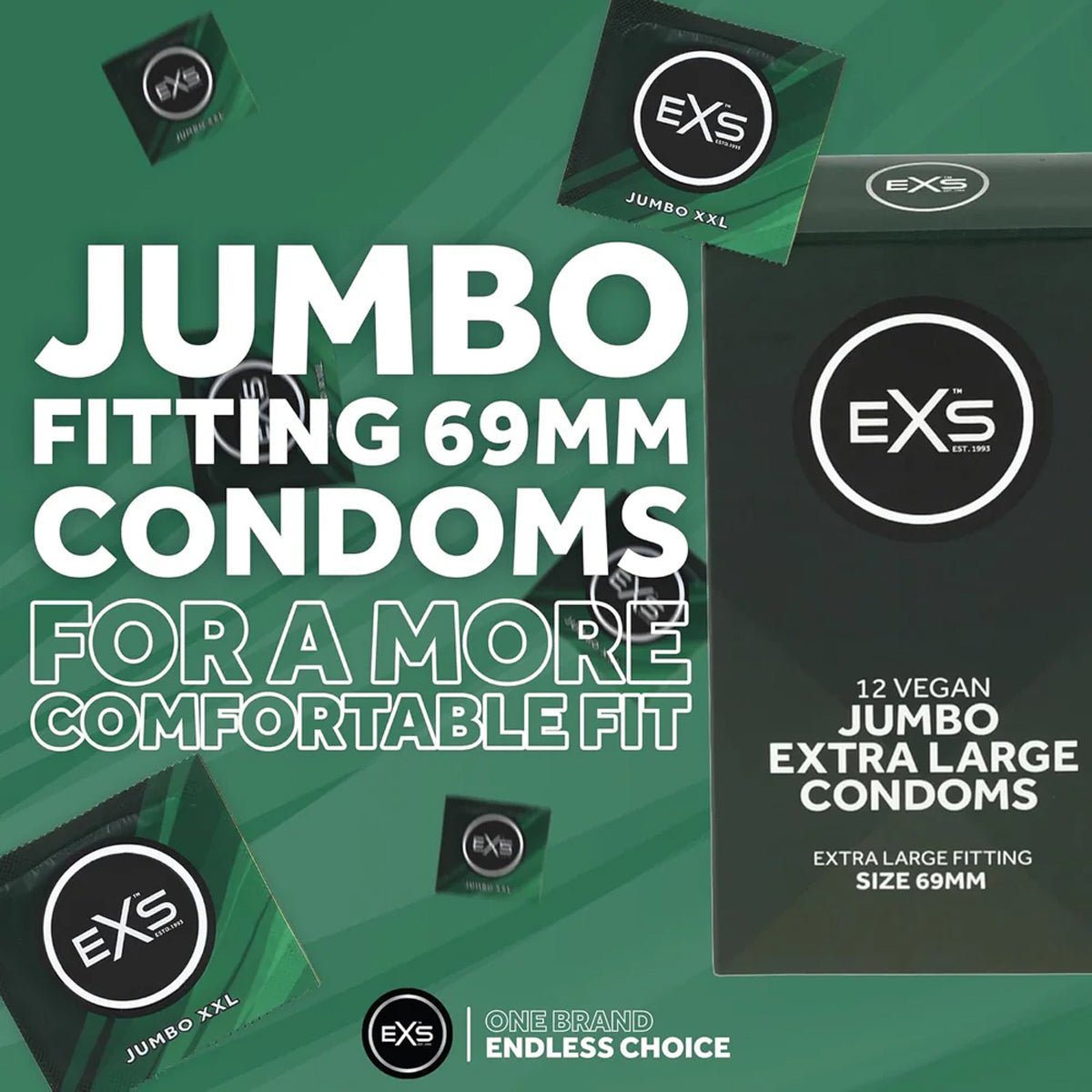 EXS Jumbo Extra Large - Grande Taille & Latex - Condomz