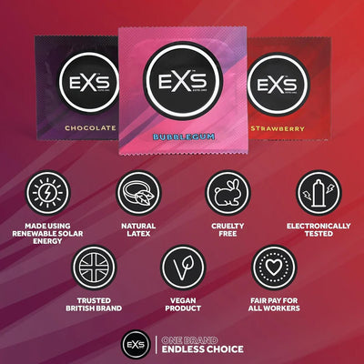 EXS Mixed Flavoured - Parfumé & Parfums Assortis - Condomz