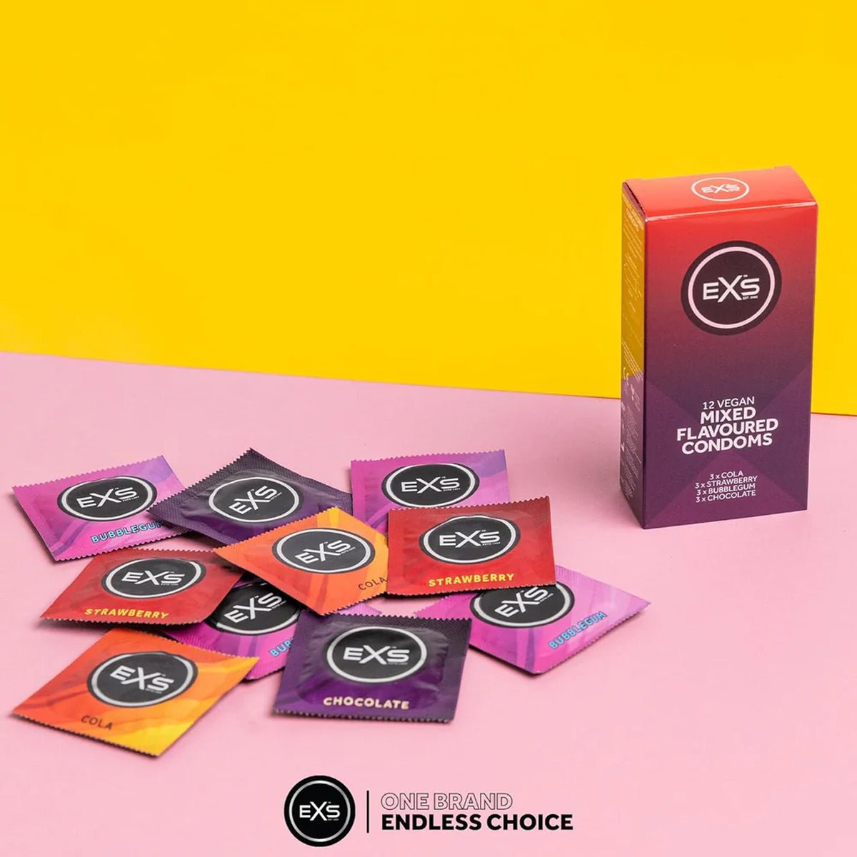EXS Mixed Flavoured - Parfumé & Parfums Assortis - Condomz