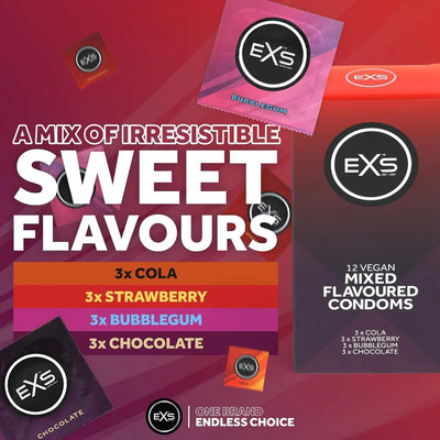 EXS Mixed Flavoured - Parfumé & Parfums Assortis - Condomz