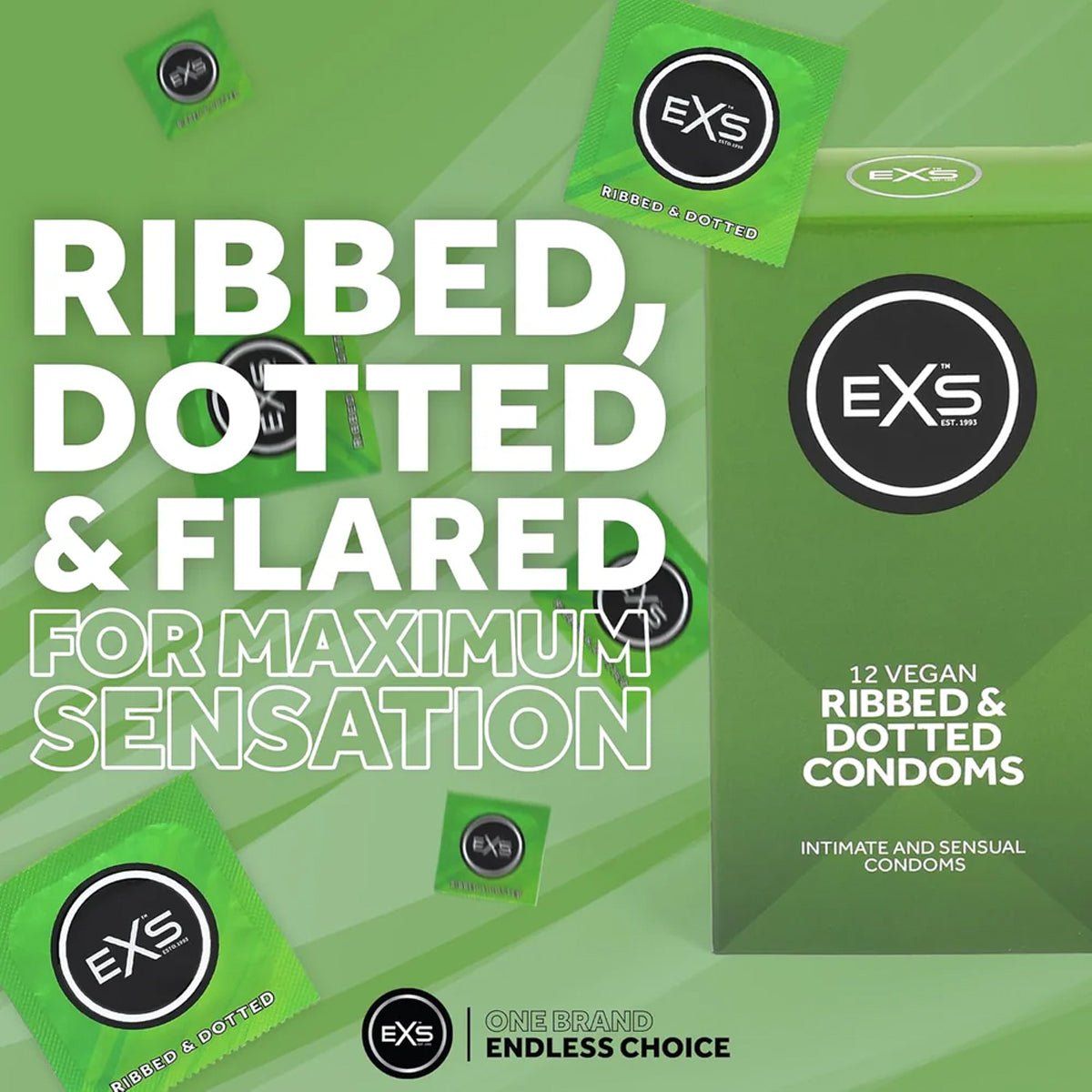 EXS Ribbed & Dotted - Nervuré - Condomz