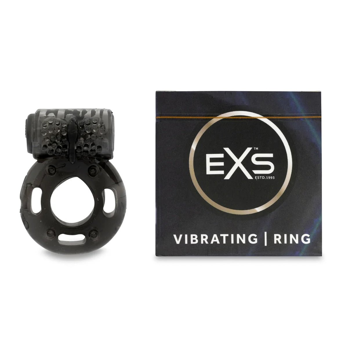 EXS Vibrating Ring - Effet Picotant & Noir - Condomz
