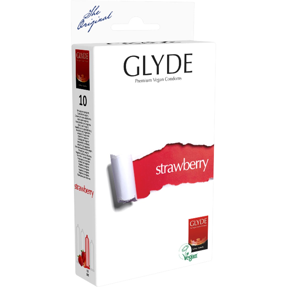 Glyde Strawberry - Parfumé & Rouge - Condomz