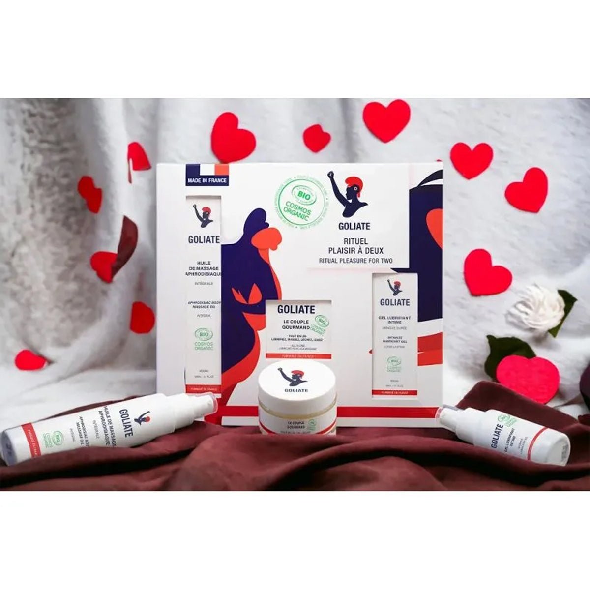 Goliate Coffret - Plaisir à deux - Effet Massant - Condomz