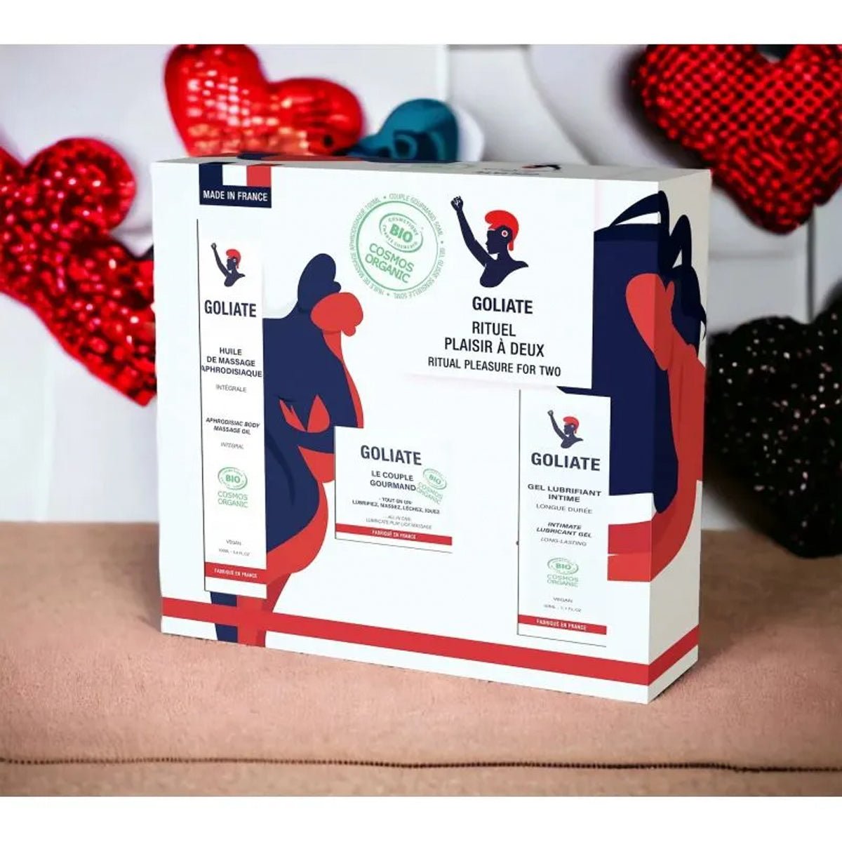 Goliate Coffret - Plaisir à deux - Effet Massant - Condomz