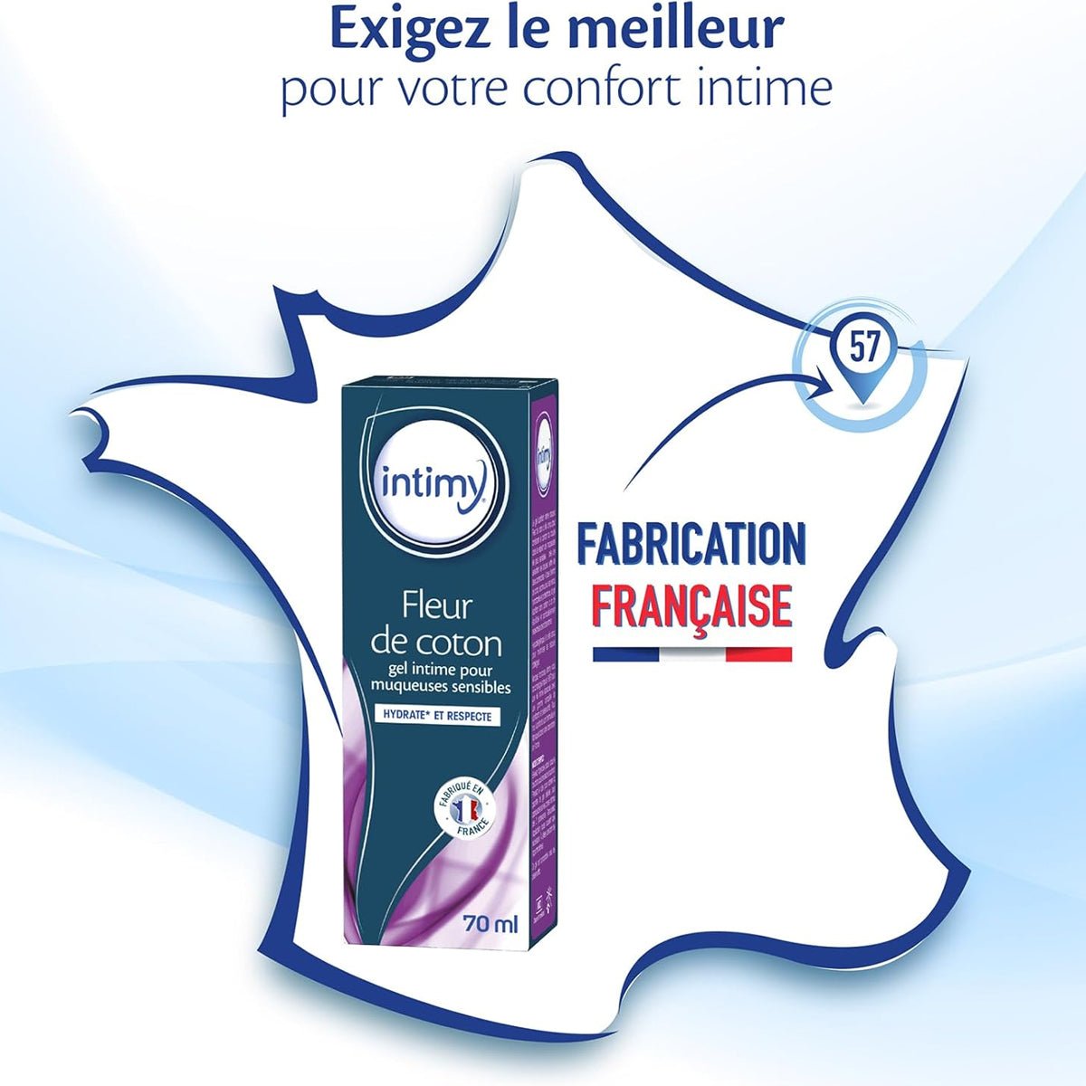 Intimy Fleur de Coton - Parfumé & Hydratant - Condomz