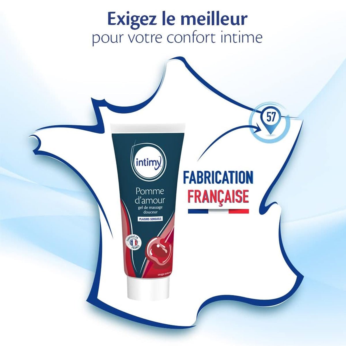 Intimy Pomme d'amour - Parfumé & Effet Massant - Condomz