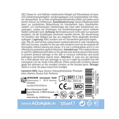JoyDivision AQUAglide Sensitive - À Base d'Eau - Condomz