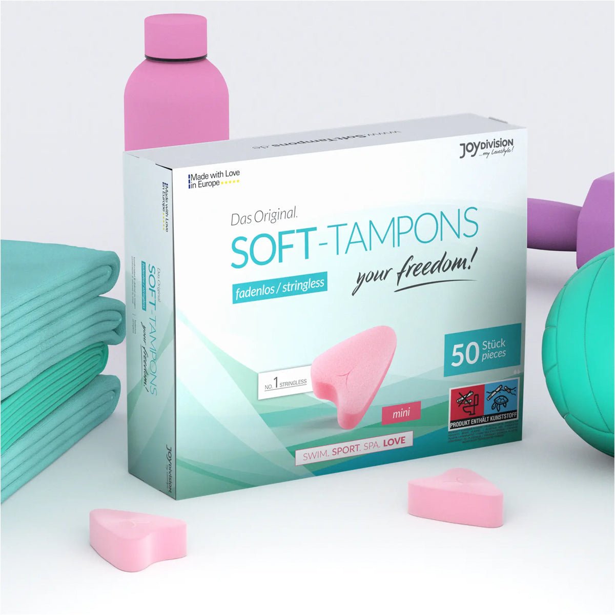 JoyDivision Soft Tampon Mini - Compatible Préservatifs - Condomz