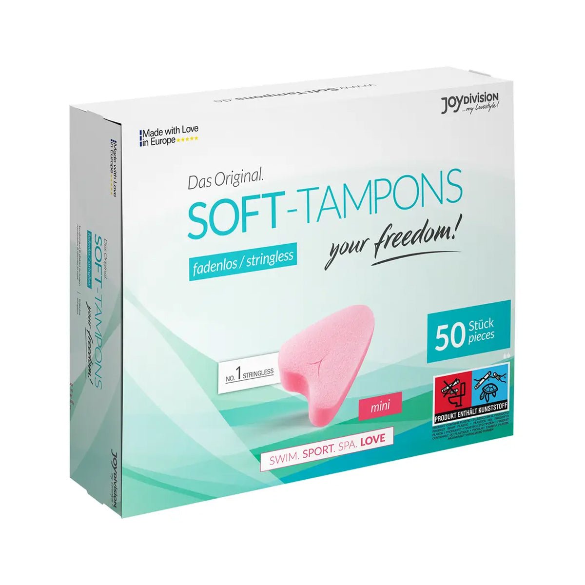 JoyDivision Soft Tampon Mini - Compatible Préservatifs - Condomz