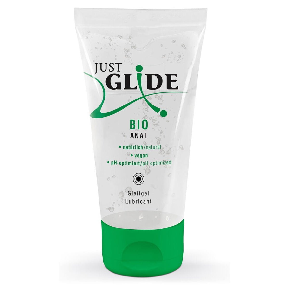 Just Glide Bio Anal - À Base d'Eau & Compatible Préservatifs - Condomz
