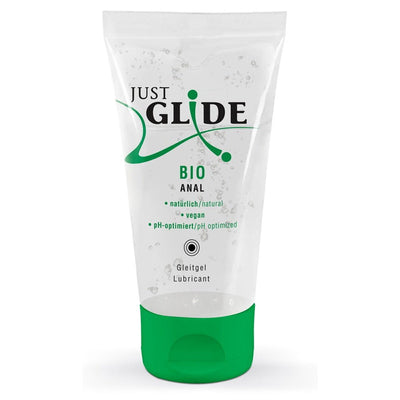 Just Glide Bio Anal - À Base d'Eau & Compatible Préservatifs - Condomz