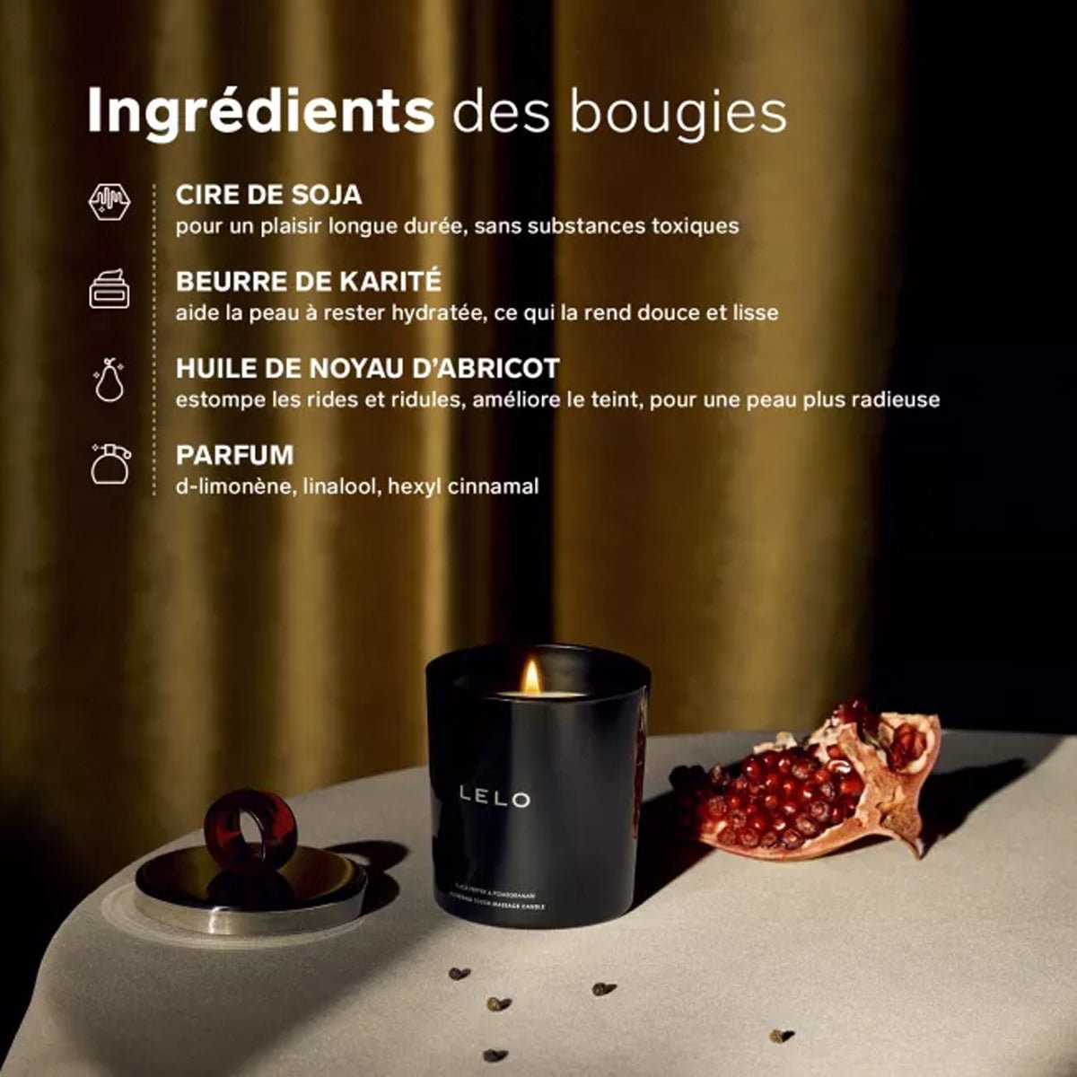 Lelo Bougie de massage - Parfumé & Parfums Assortis - Condomz