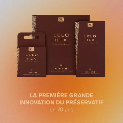 Lelo HEX Respect XL - Grande Taille & Ultra-Fin - Condomz