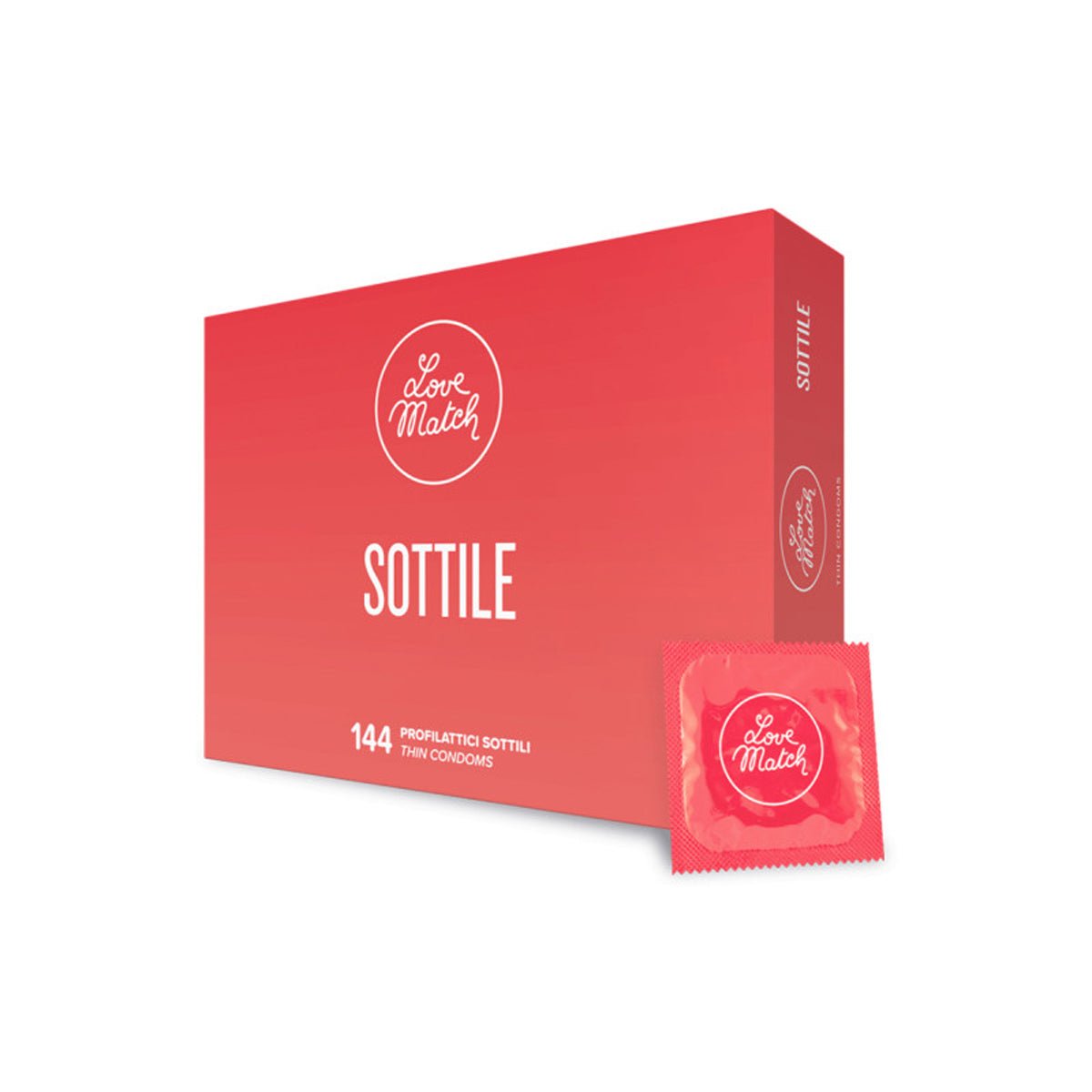 Love Match Sottile - Ultra-Fin & Extra-Lubrifié - Condomz
