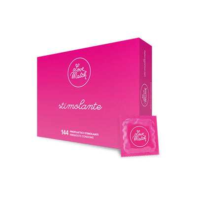 Love Match Stimolante - Perlé & Nervuré - Condomz