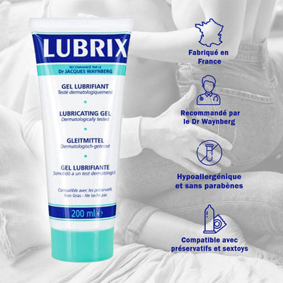 Lubrix Gel - À Base d'Eau & Compatible Préservatifs - Condomz