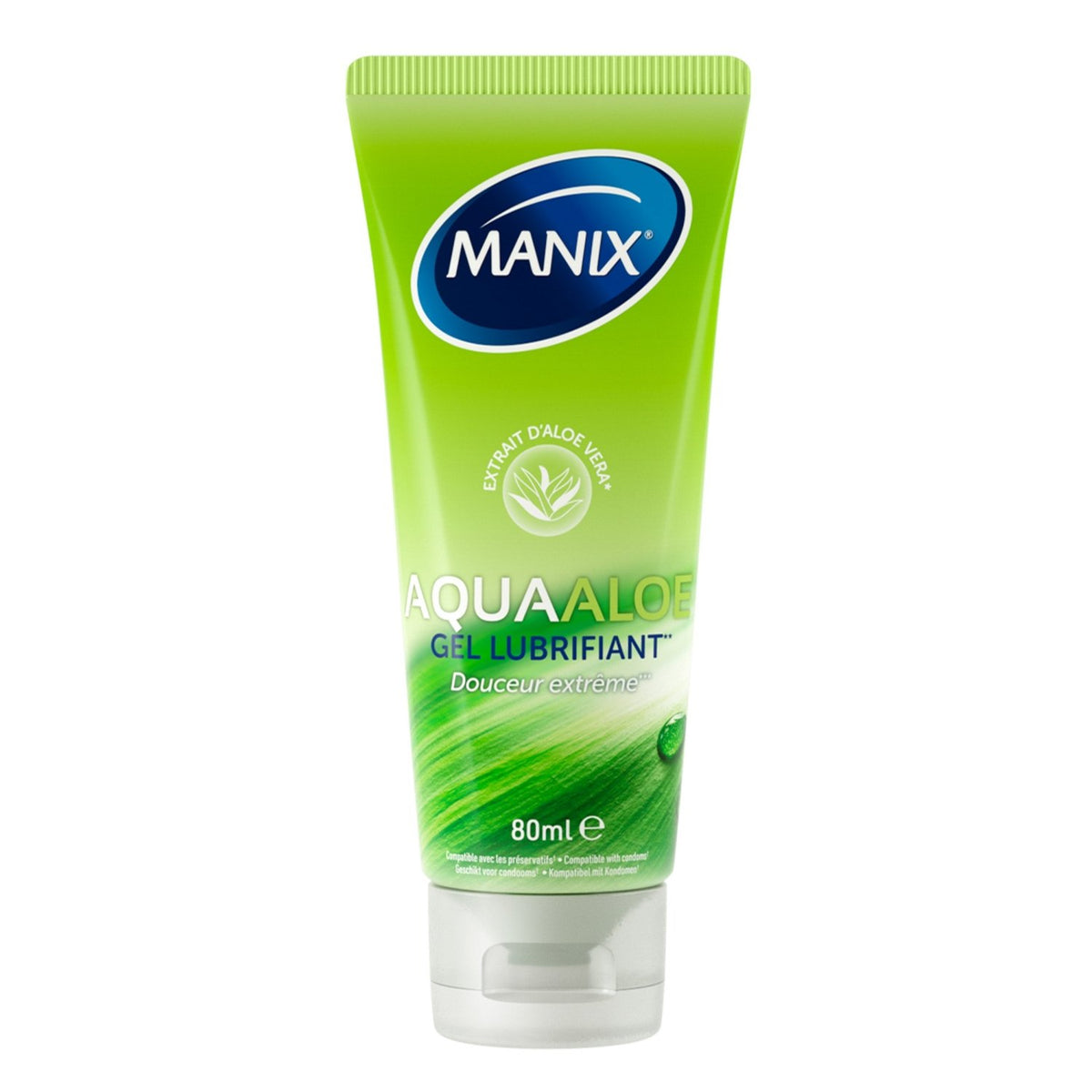 Manix Aqua Aloe - Apaisant & À Base d'Eau - Condomz