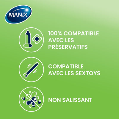 Manix Aqua Aloe - Apaisant & À Base d'Eau - Condomz